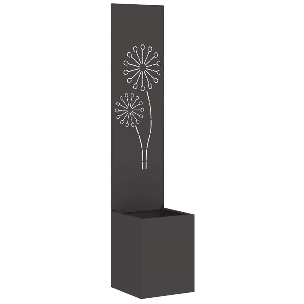Garden Privacy Screen Canvas Black 32 x 32 x 150 cm