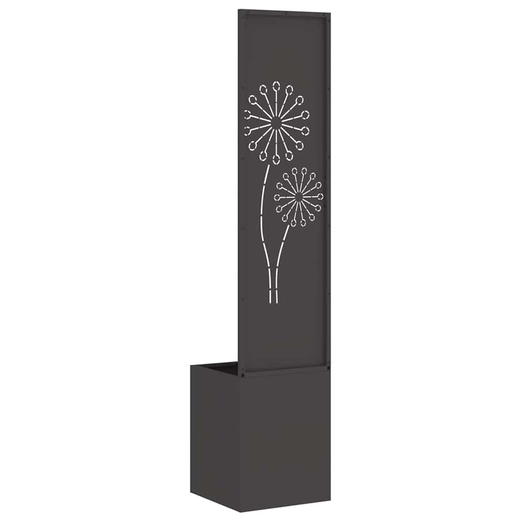 Garden Privacy Screen Canvas Black 32 x 32 x 150 cm