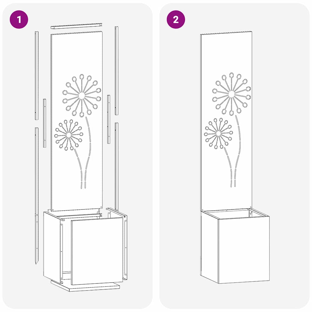 Garden Privacy Screen Canvas White 32 x 140 cm