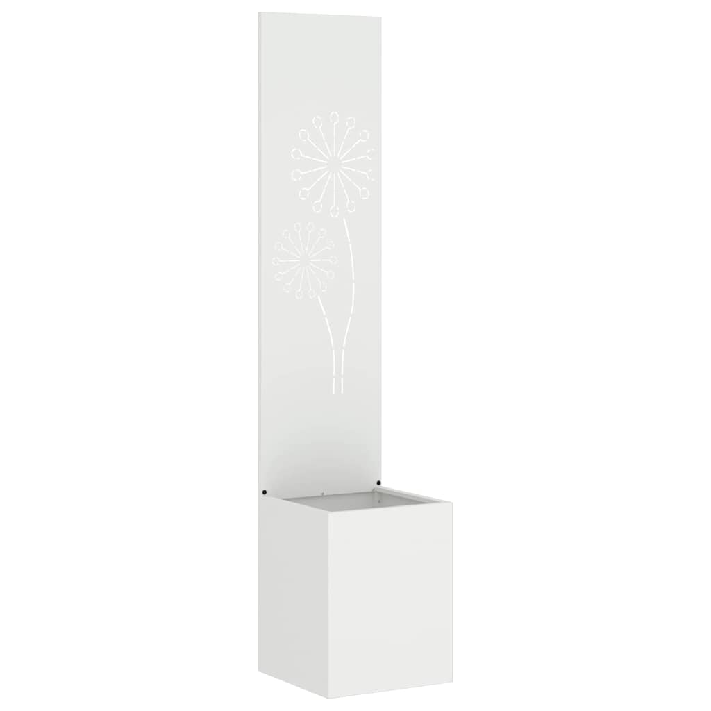 Garden Privacy Screen Canvas White 32 x 140 cm