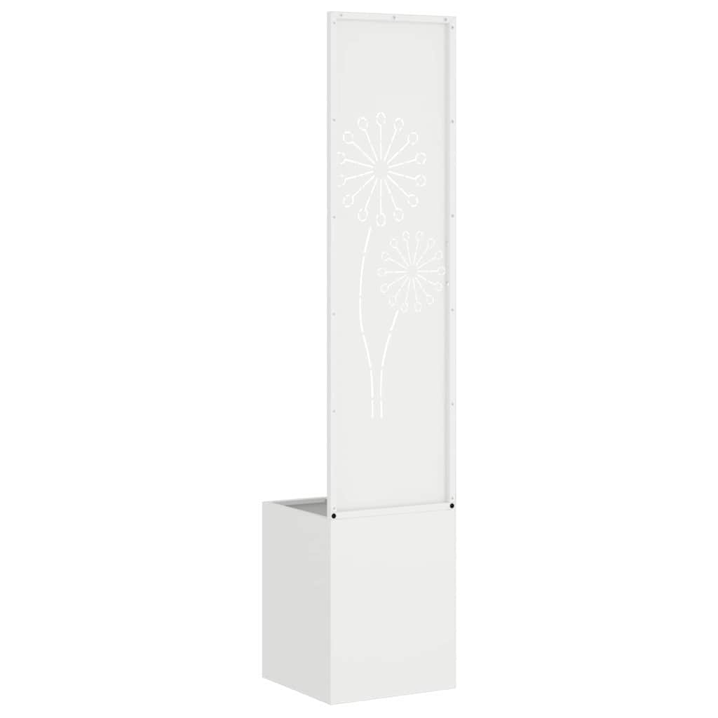 Garden Privacy Screen Canvas White 32 x 140 cm
