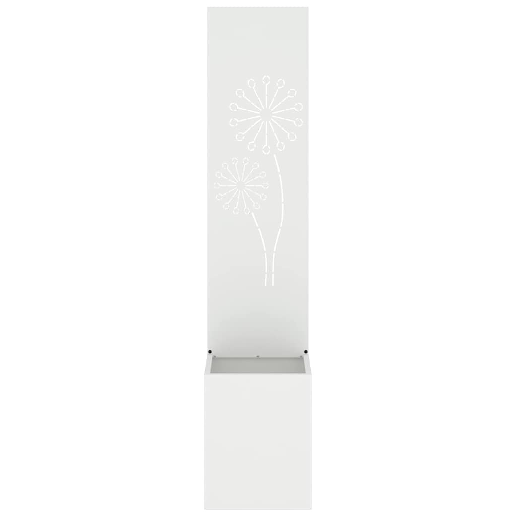 Garden Privacy Screen Canvas White 32 x 140 cm