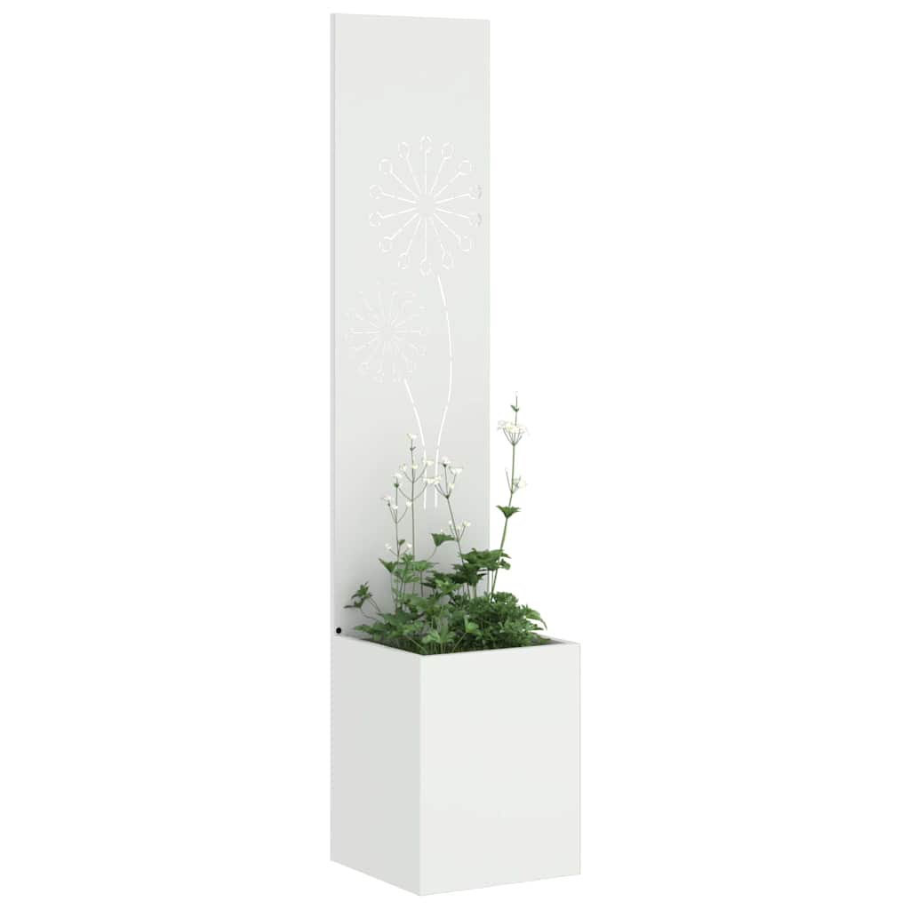 Garden Privacy Screen Canvas White 32 x 140 cm