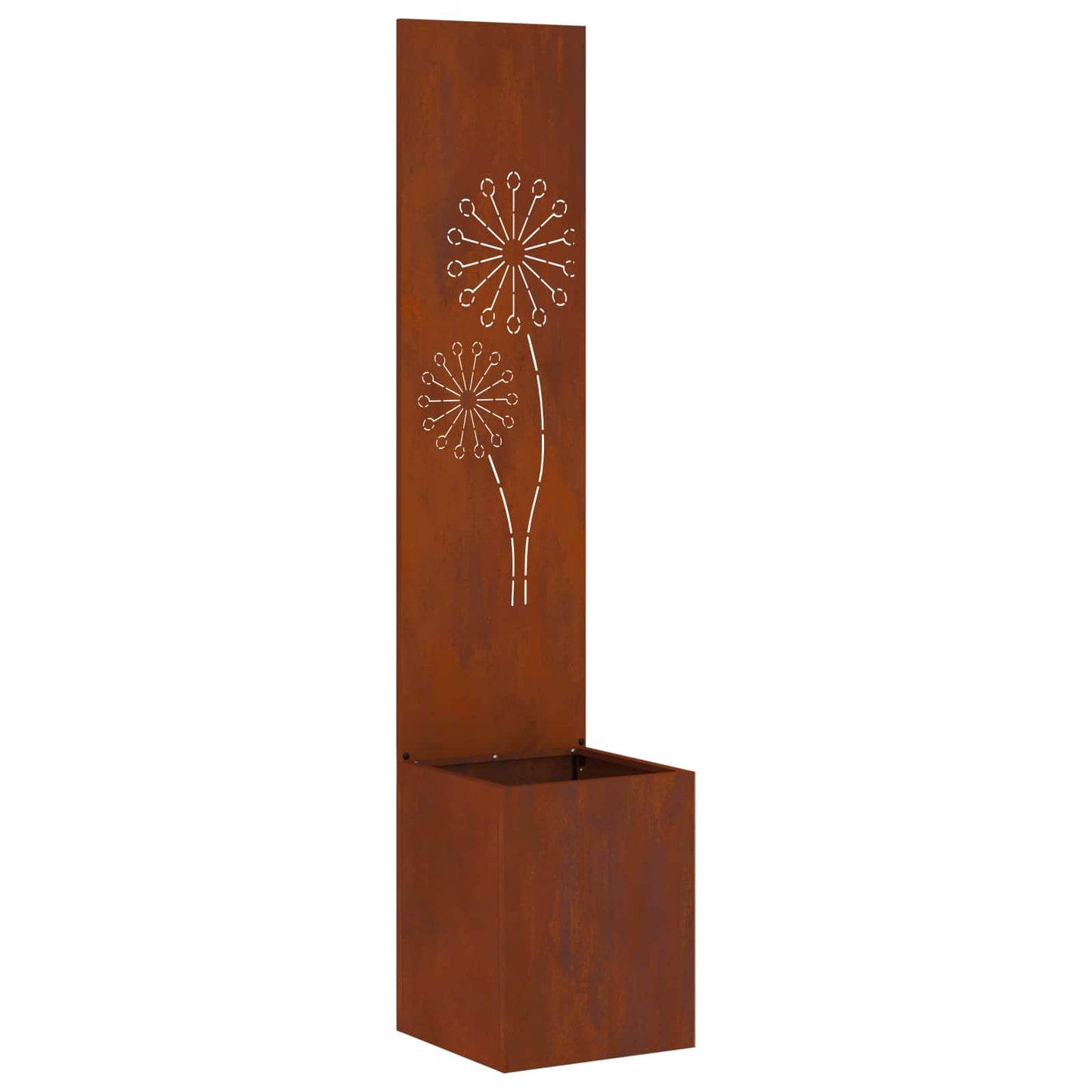 Garden Privacy Screen Canvas Rusty 32 x 32 x 150 cm
