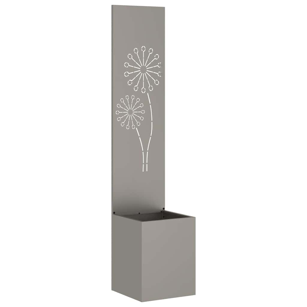 Garden Privacy Screen Canvas Rusty 32 x 32 x 150 cm
