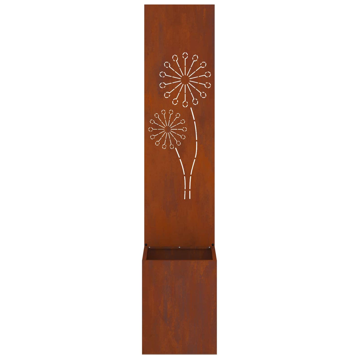 Garden Privacy Screen Canvas Rusty 32 x 32 x 150 cm
