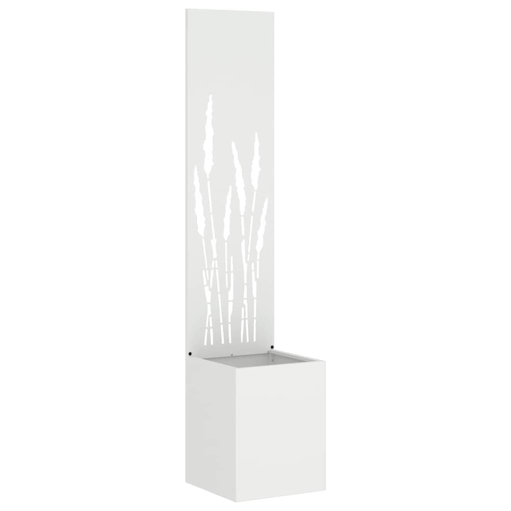 Garden Privacy Screen Canvas White 32 x 140 cm