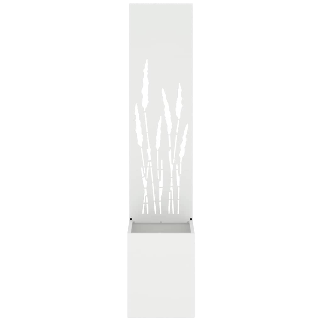 Garden Privacy Screen Canvas White 32 x 140 cm