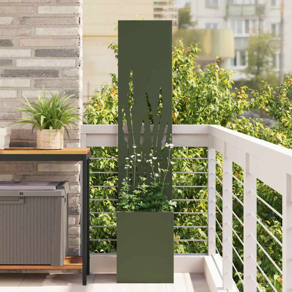 Brise-vue de jardin toile Vert olive 32 x 140 cm