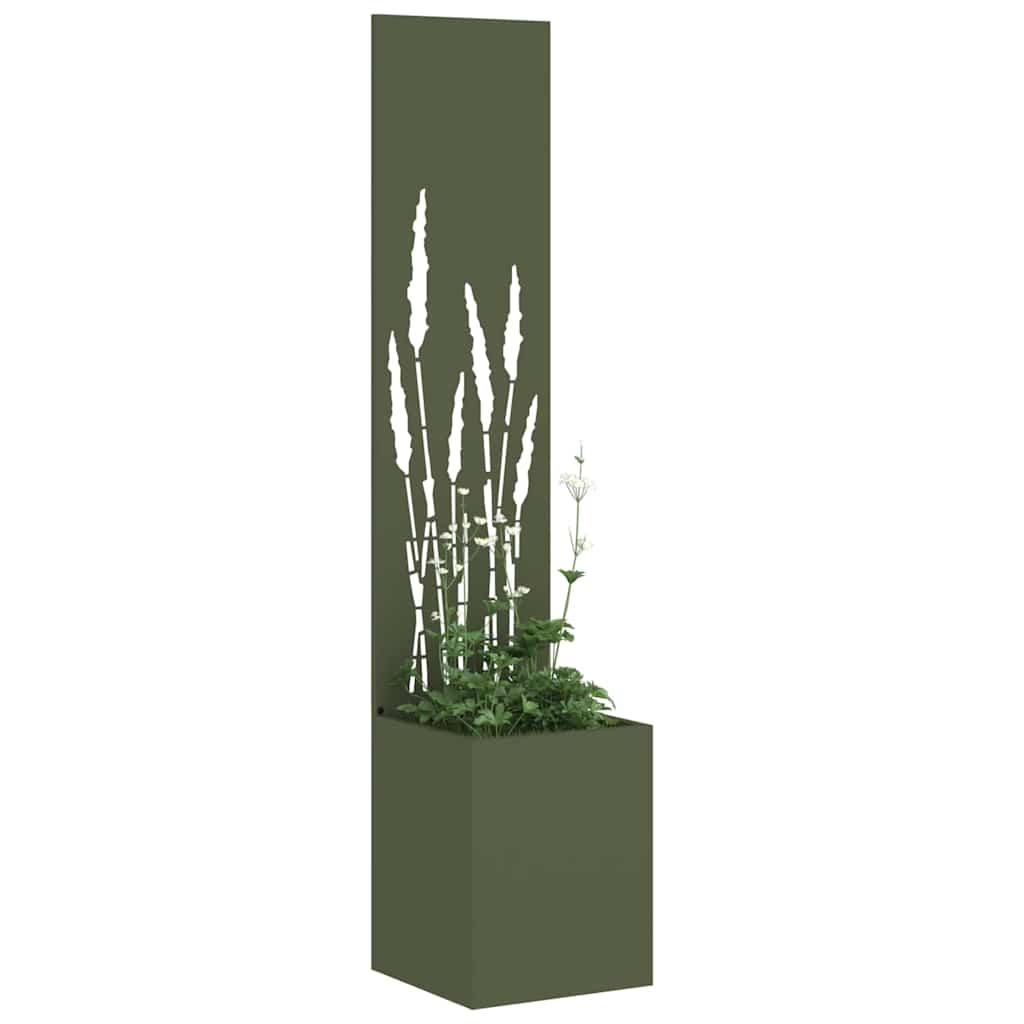 Brise-vue de jardin toile Vert olive 32 x 140 cm