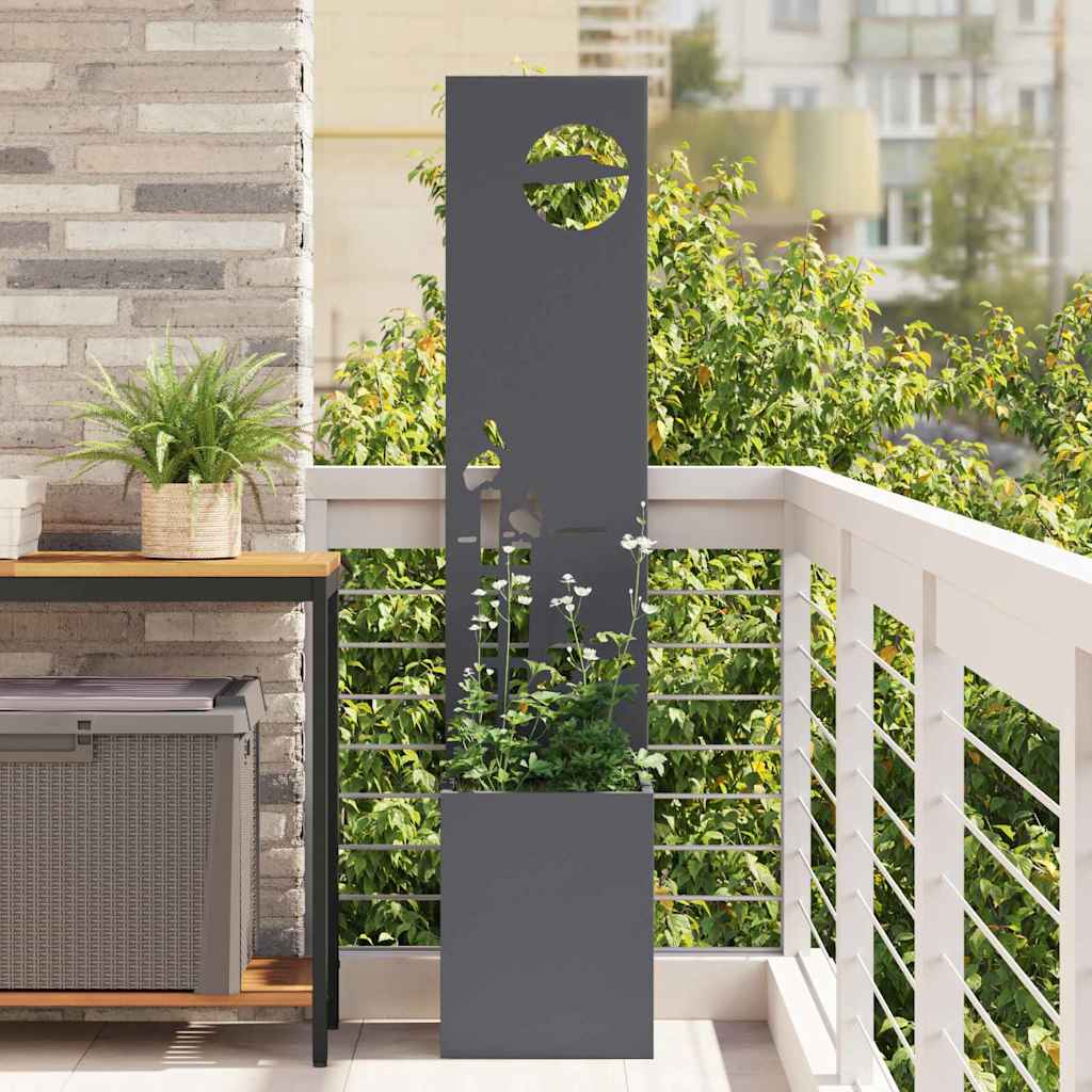 Garten Sichtschutz-Leinwand Anthrazit 32 x 140 cm