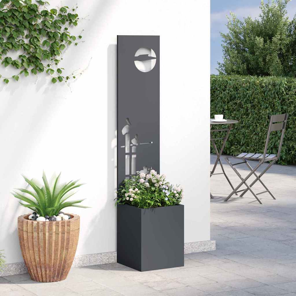 Garten Sichtschutz-Leinwand Anthrazit 32 x 140 cm