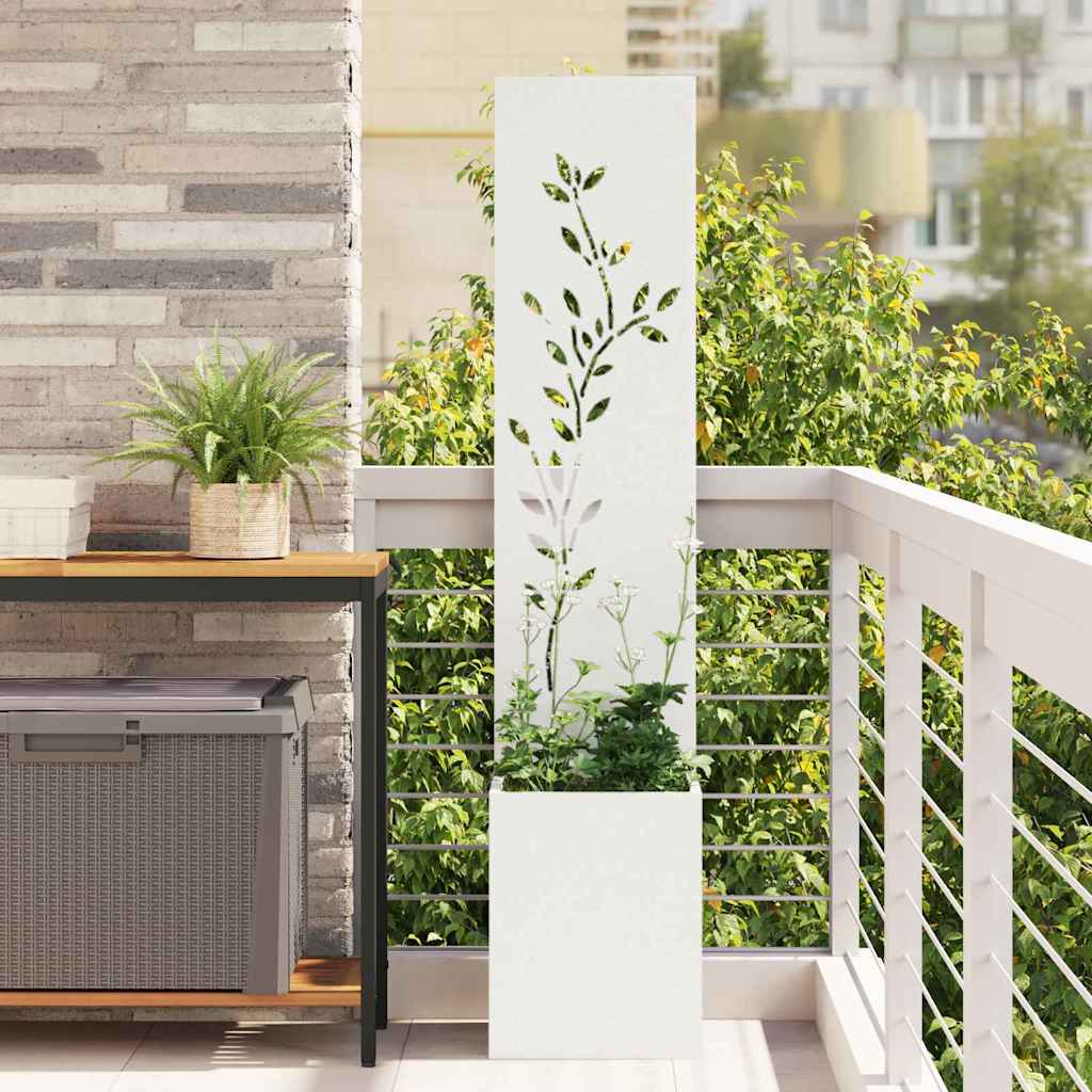 Toile brise-vue de jardin Floral Blanc 32 x 32 x 150 cm