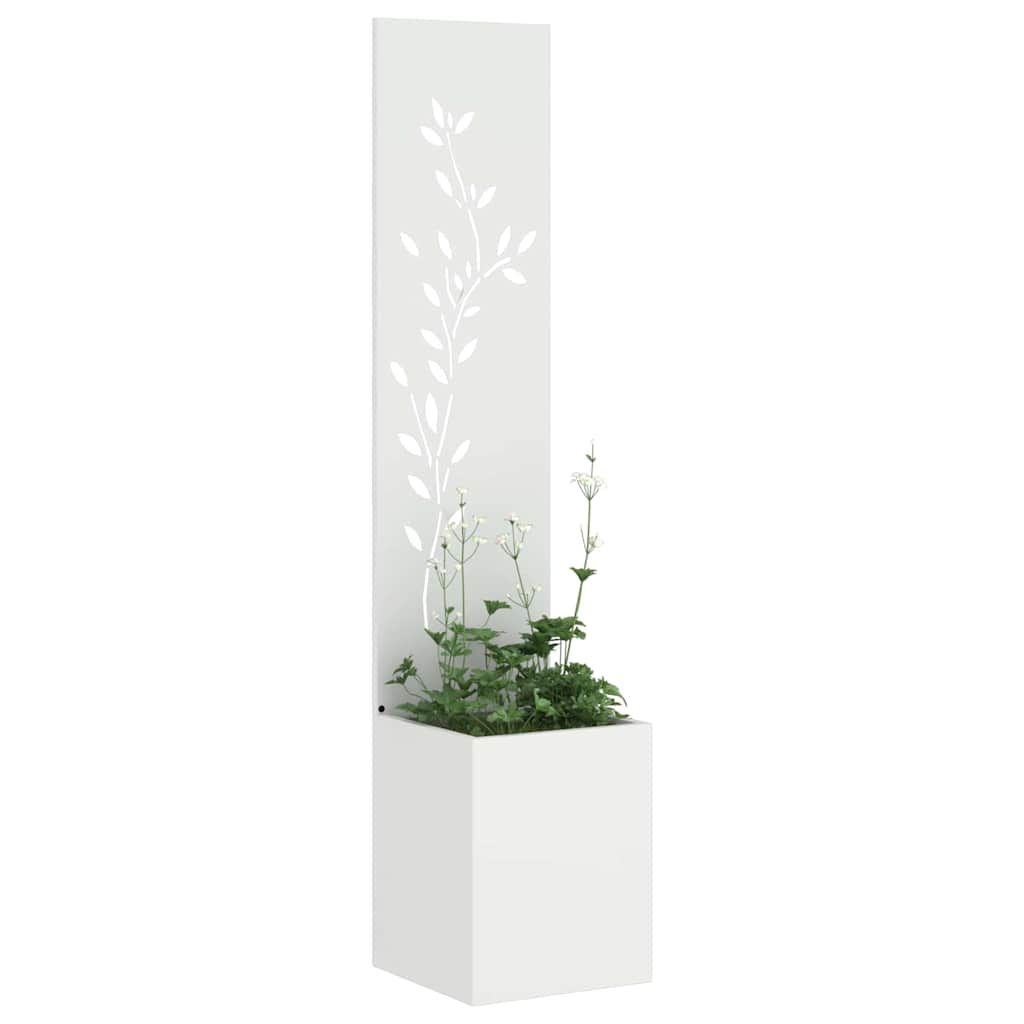 Toile brise-vue de jardin Floral Blanc 32 x 32 x 150 cm