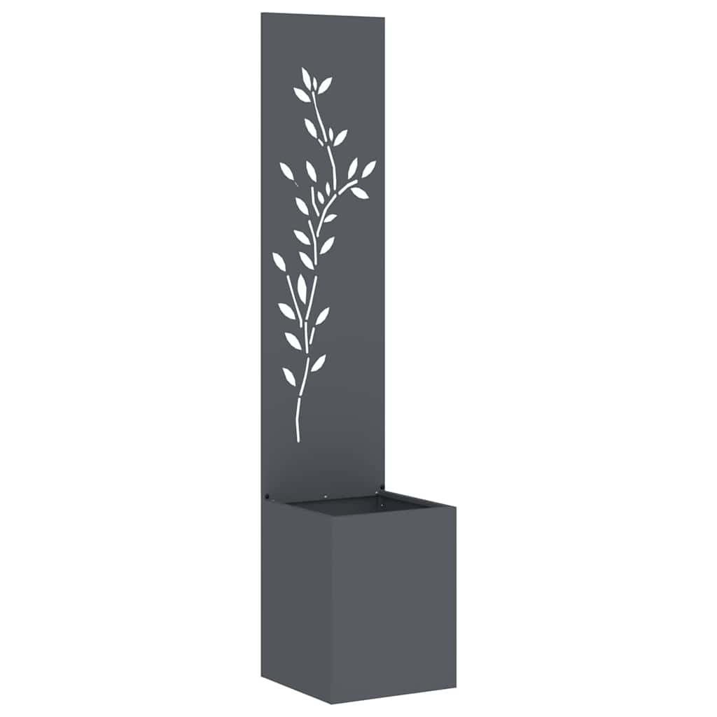 Brise-vue de jardin Floral anthracite 32 x 32 x 150 cm