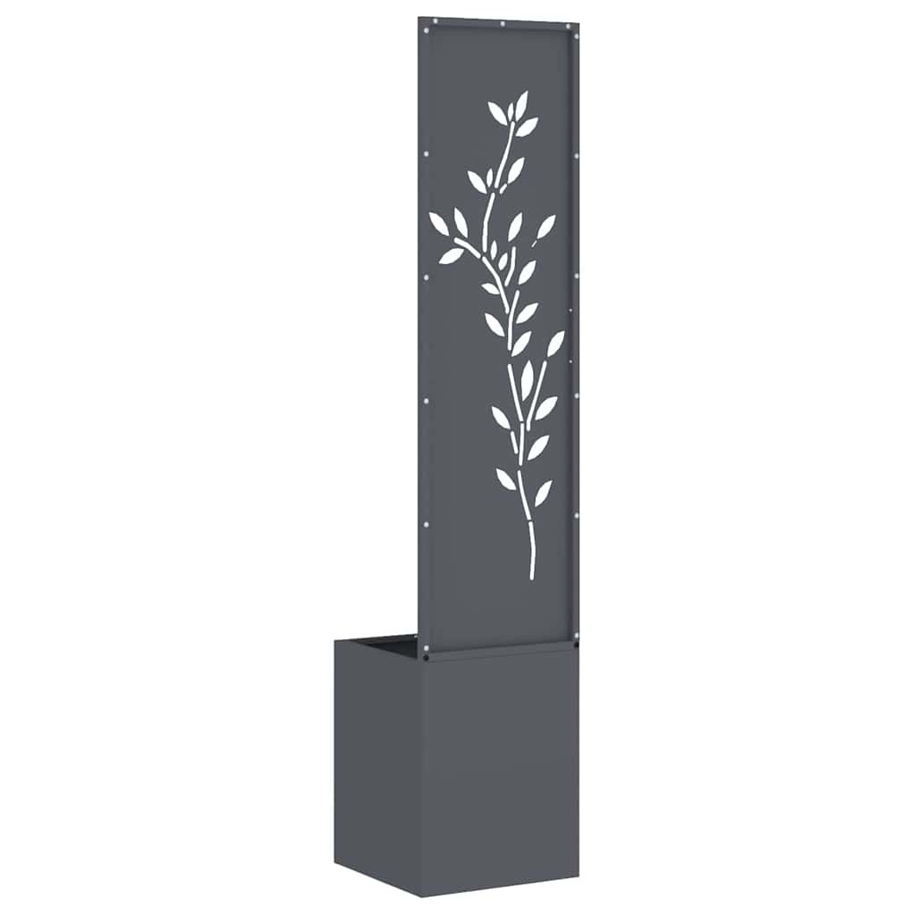 Brise-vue de jardin Floral anthracite 32 x 32 x 150 cm