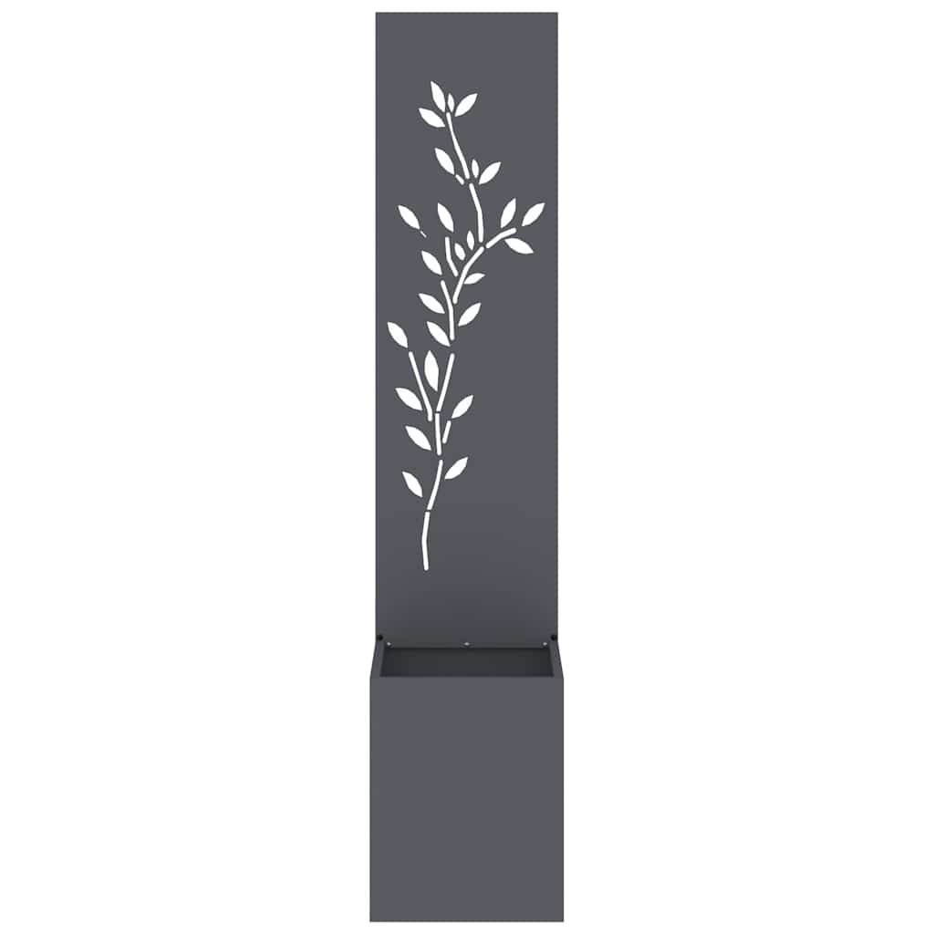 Brise-vue de jardin Floral anthracite 32 x 32 x 150 cm