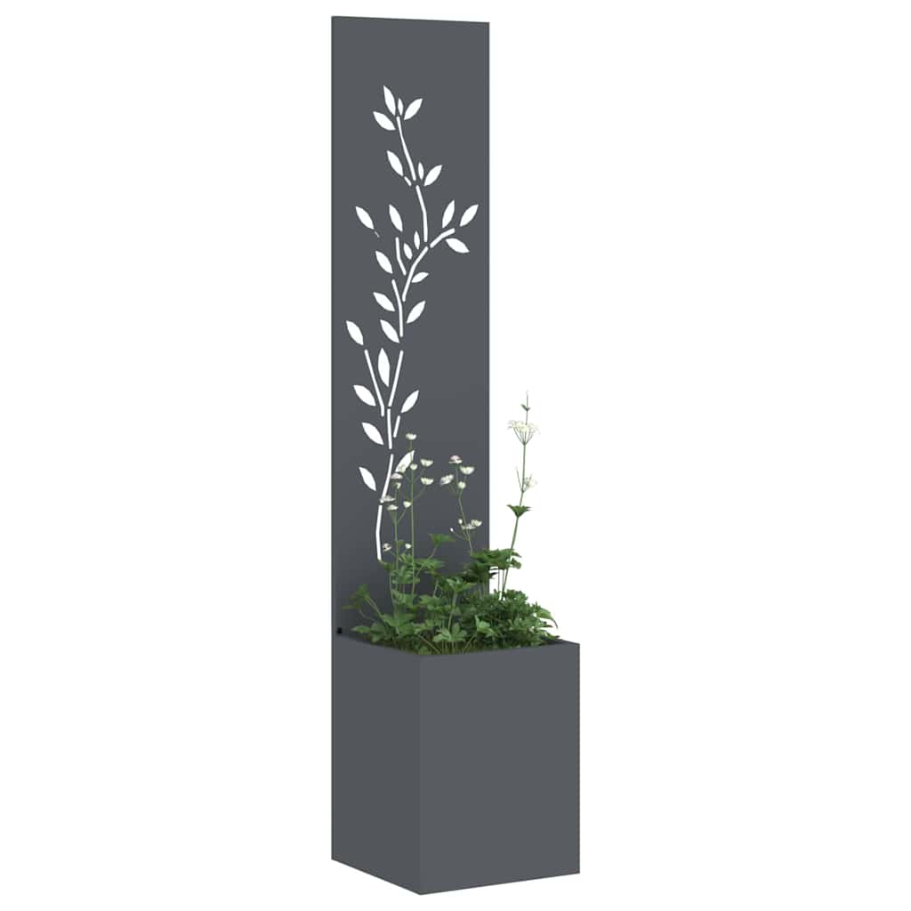 Brise-vue de jardin Floral anthracite 32 x 32 x 150 cm