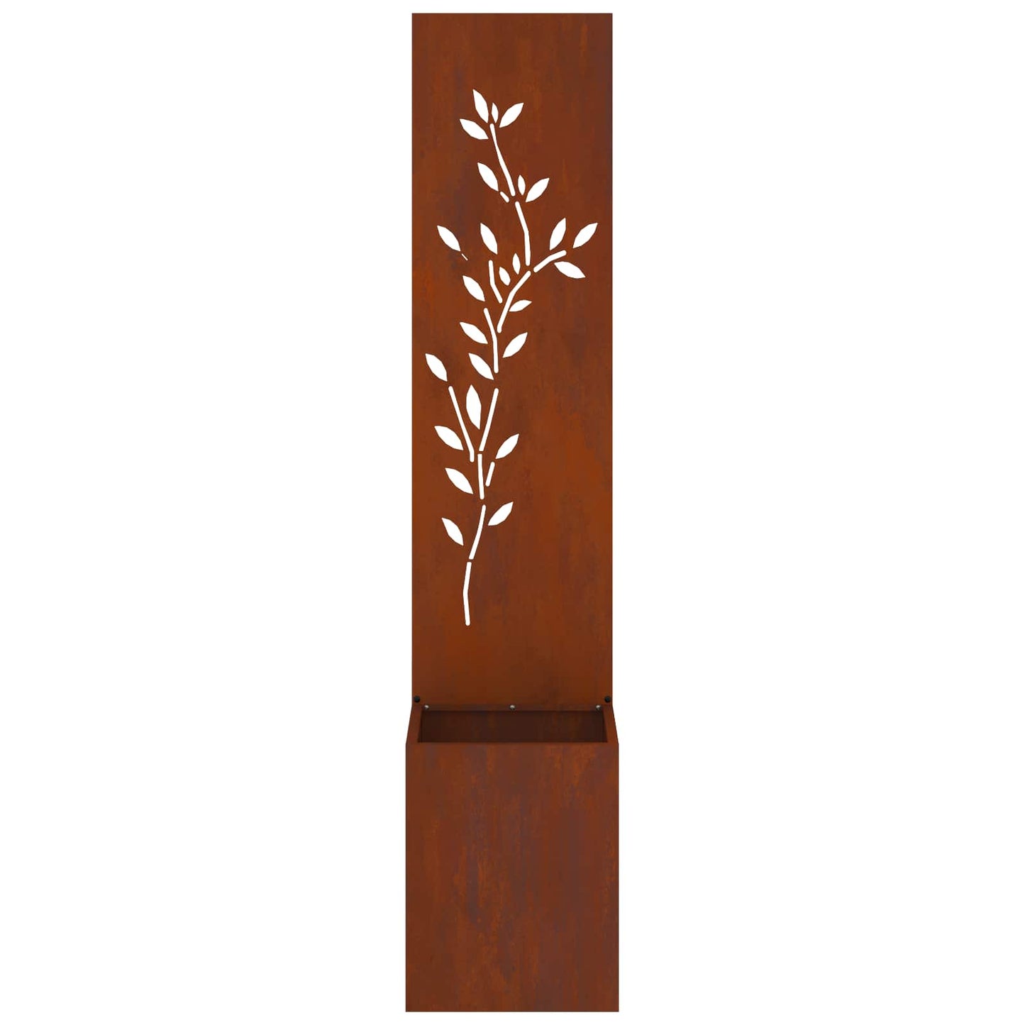 Garten Sichtschutz-Leinwand Floral Rostig 32 x 32 x 150 cm