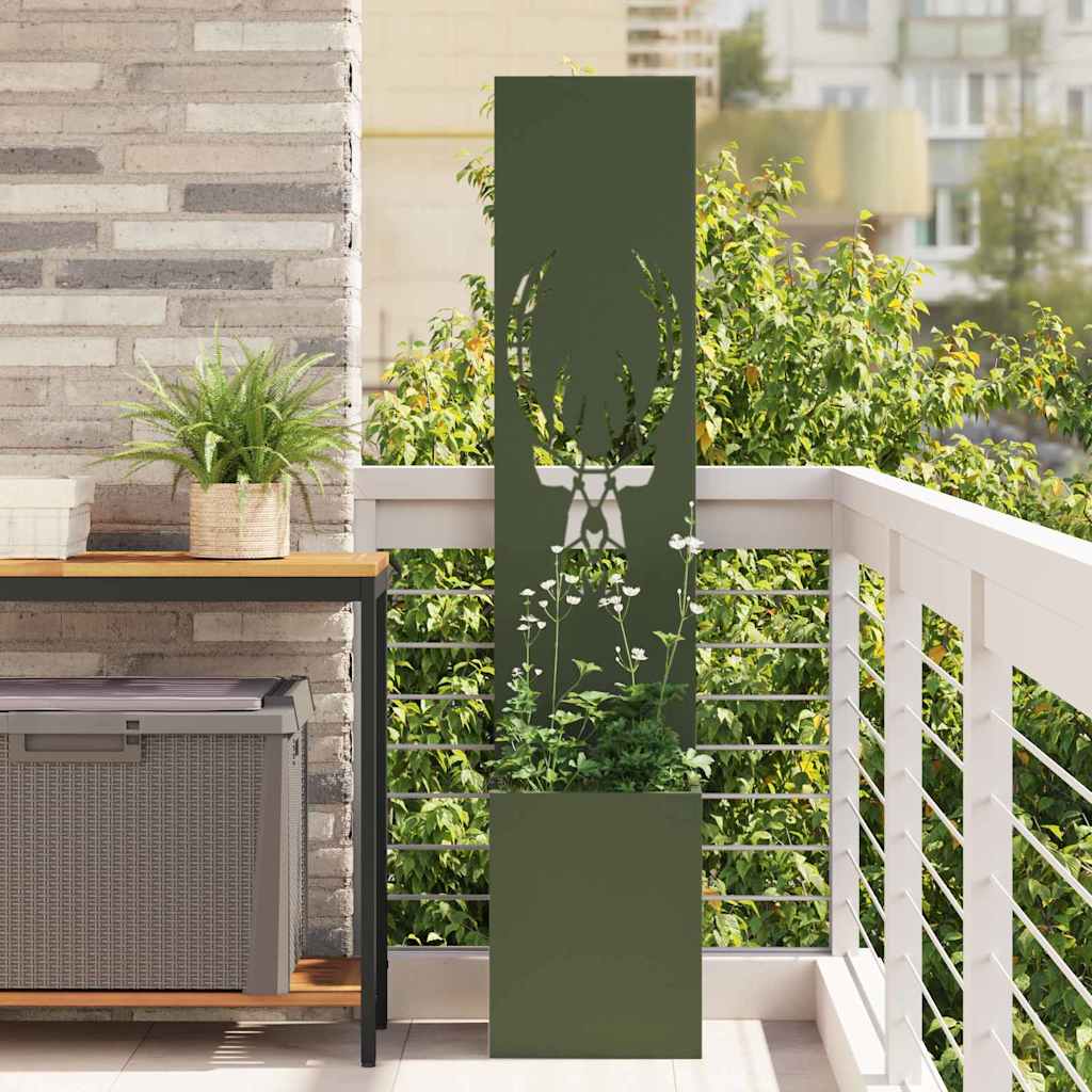 Toile brise-vue de jardin vert olive 32 x 32 x 150 cm