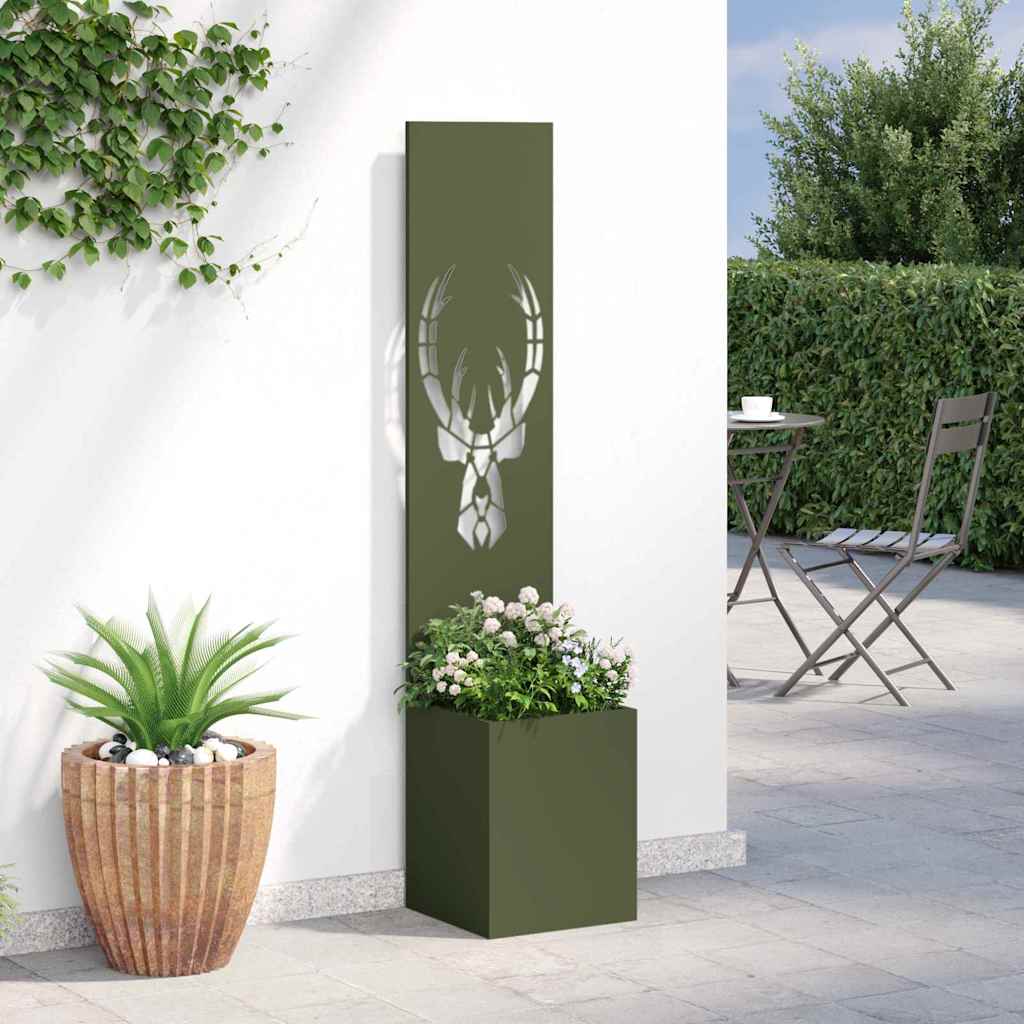Toile brise-vue de jardin vert olive 32 x 32 x 150 cm