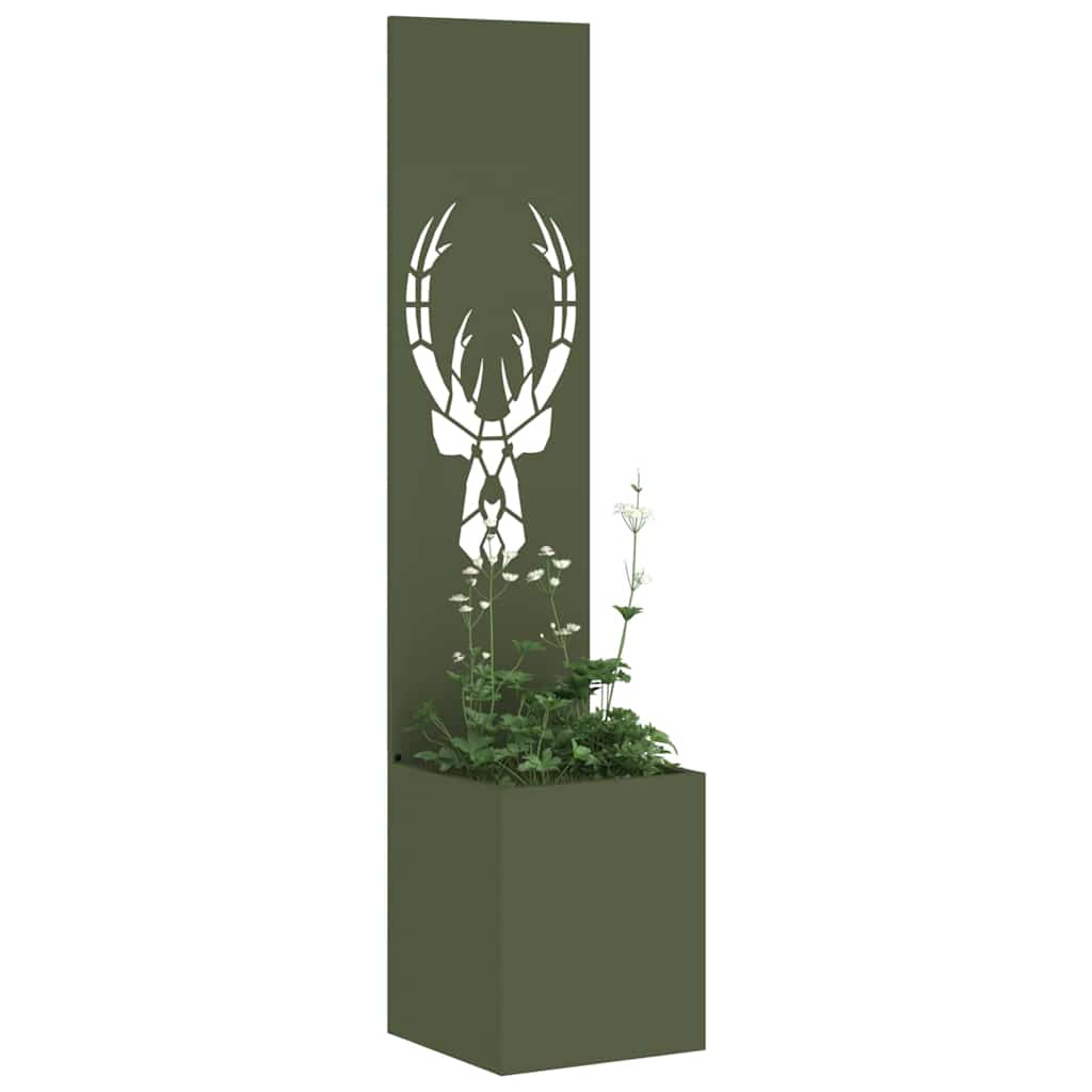 Toile brise-vue de jardin vert olive 32 x 32 x 150 cm