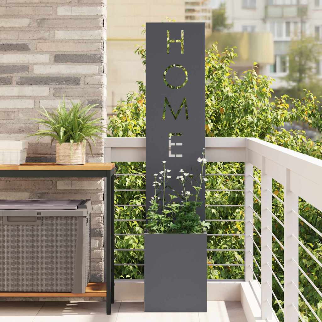 Garden Privacy Screen Canvas Anthracite 32 x 32 x 150 cm