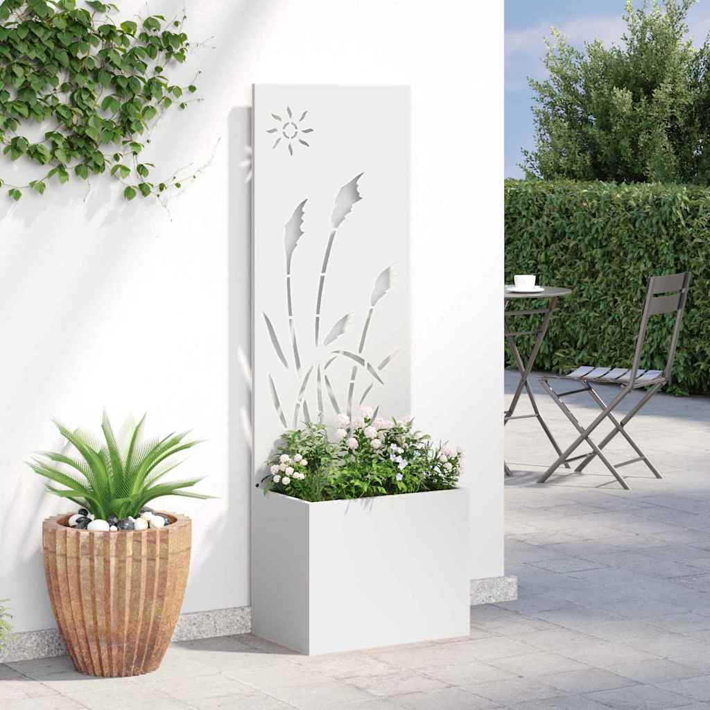 Garten Sichtschutz-Leinwand Weiß 50 x 140 cm