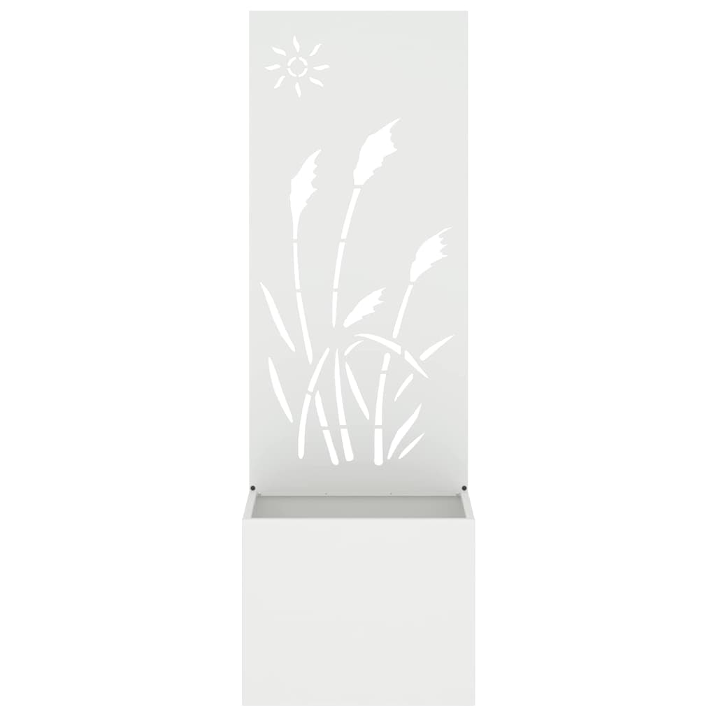 Garten Sichtschutz-Leinwand Weiß 50 x 140 cm