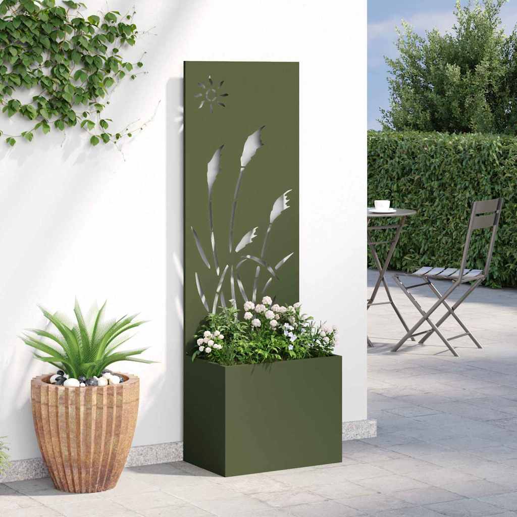 Garten Sichtschutz-Leinwand Olivgrün 50 x 140 cm