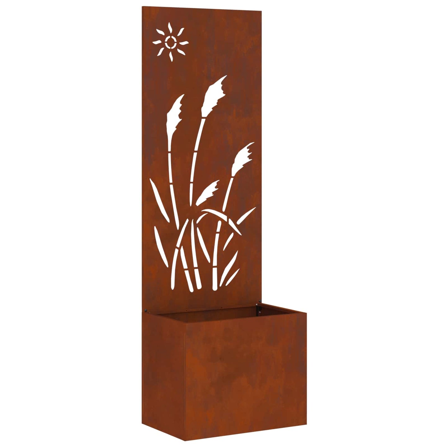 Garten Sichtschutz-Leinwand Rostig 50 x 140 cm Wetterfeststahl