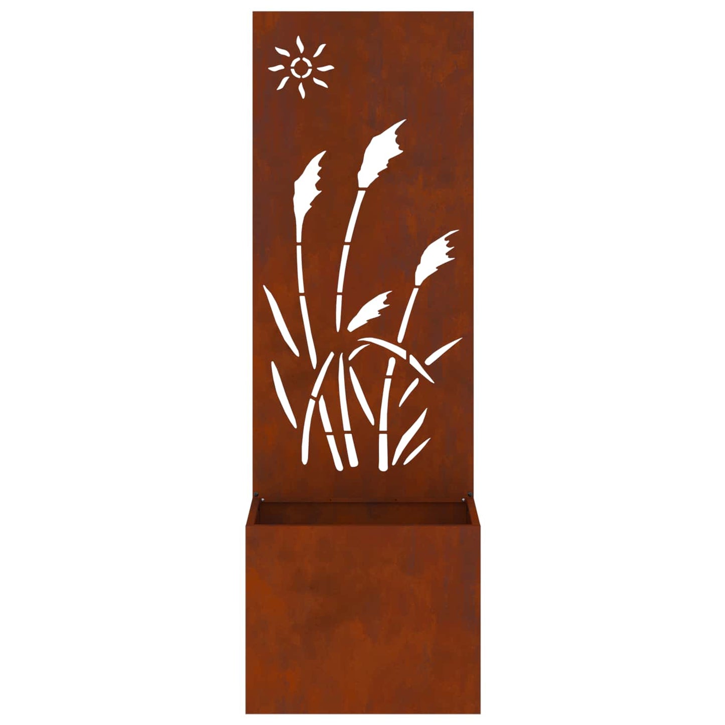 Garten Sichtschutz-Leinwand Rostig 50 x 140 cm Wetterfeststahl