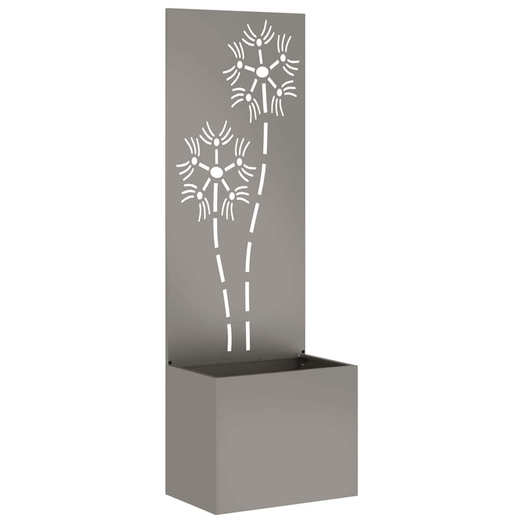 Garden Privacy Screen Floral Rusty 50 x 32 x 150 cm
