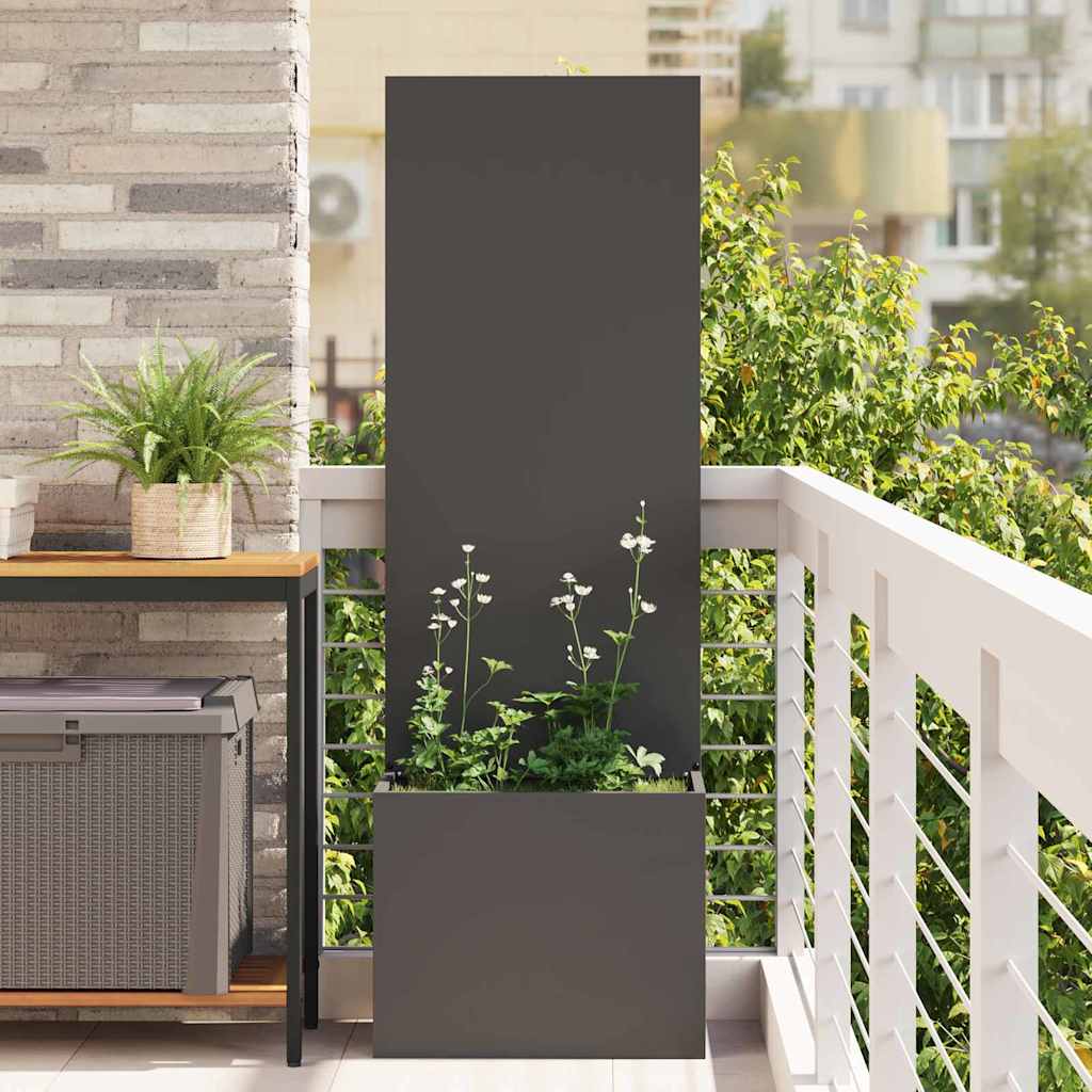 Garten Sichtschutz-Leinwand Schwarz 50 x 140 cm