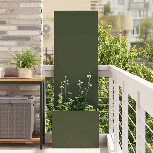 Garten Sichtschutz-Leinwand Olivgrün 50 x 140 cm