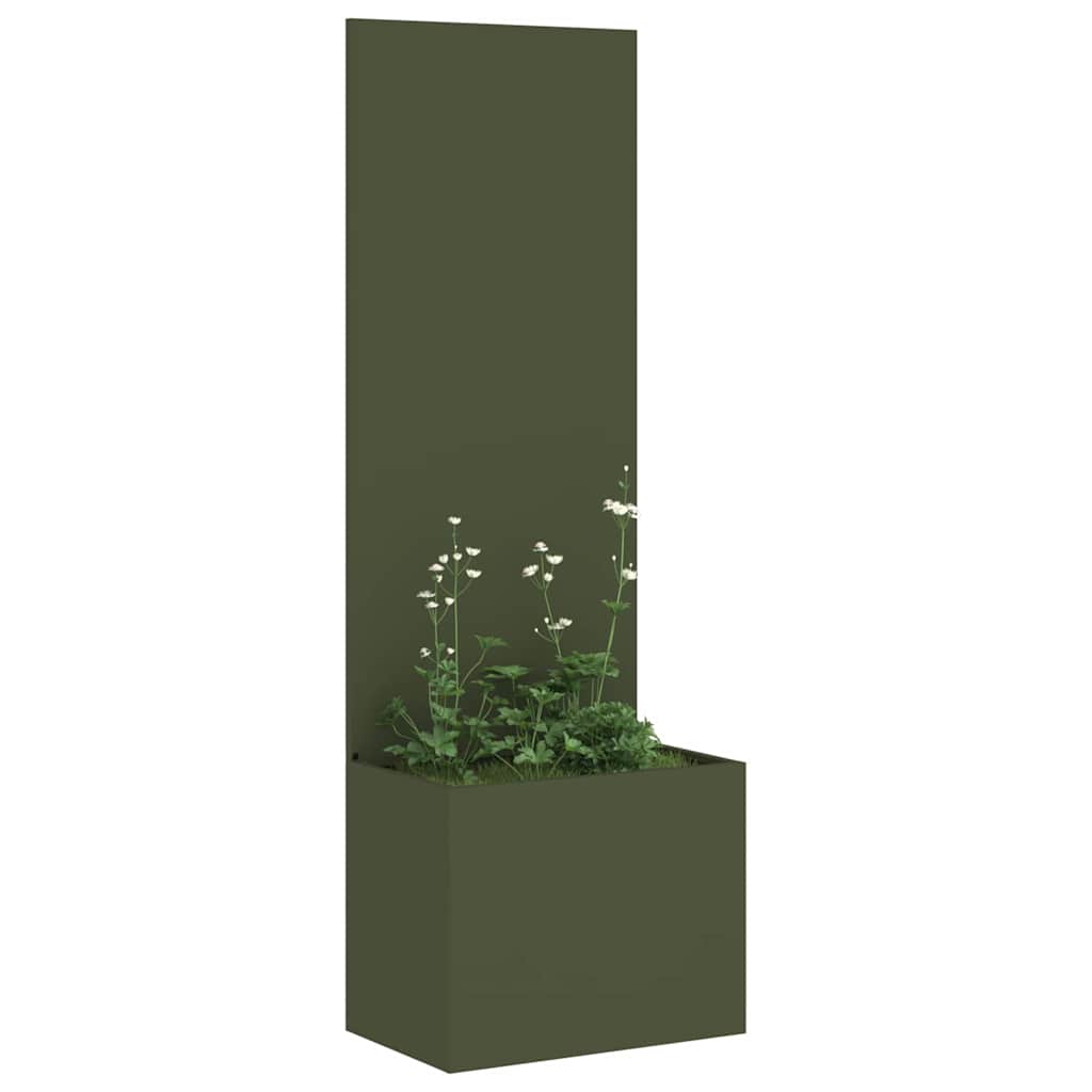 Garten Sichtschutz-Leinwand Olivgrün 50 x 140 cm