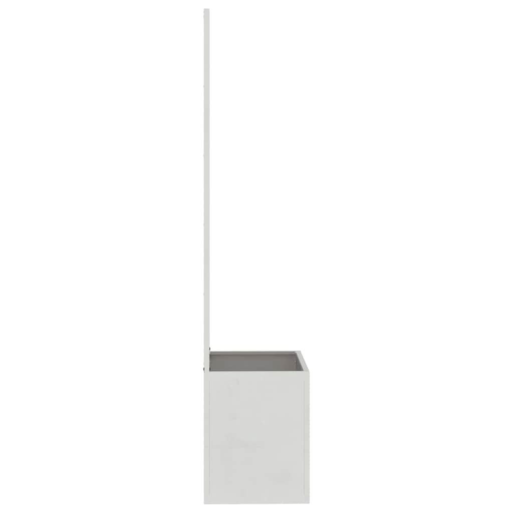 Garden Privacy Screen Canvas Silver 50 x 32 x 150 cm Stainless Steel
