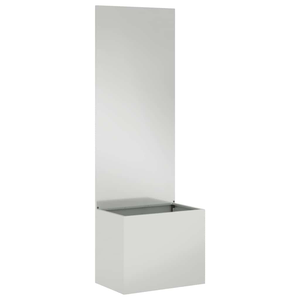 Garden Privacy Screen Canvas Silver 50 x 32 x 150 cm