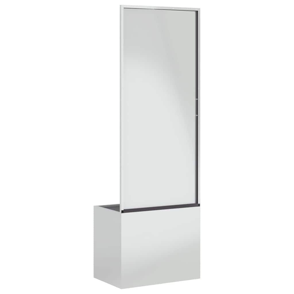 Garden Privacy Screen Canvas Silver 50 x 32 x 150 cm