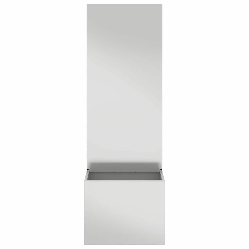 Garden Privacy Screen Canvas Silver 50 x 32 x 150 cm