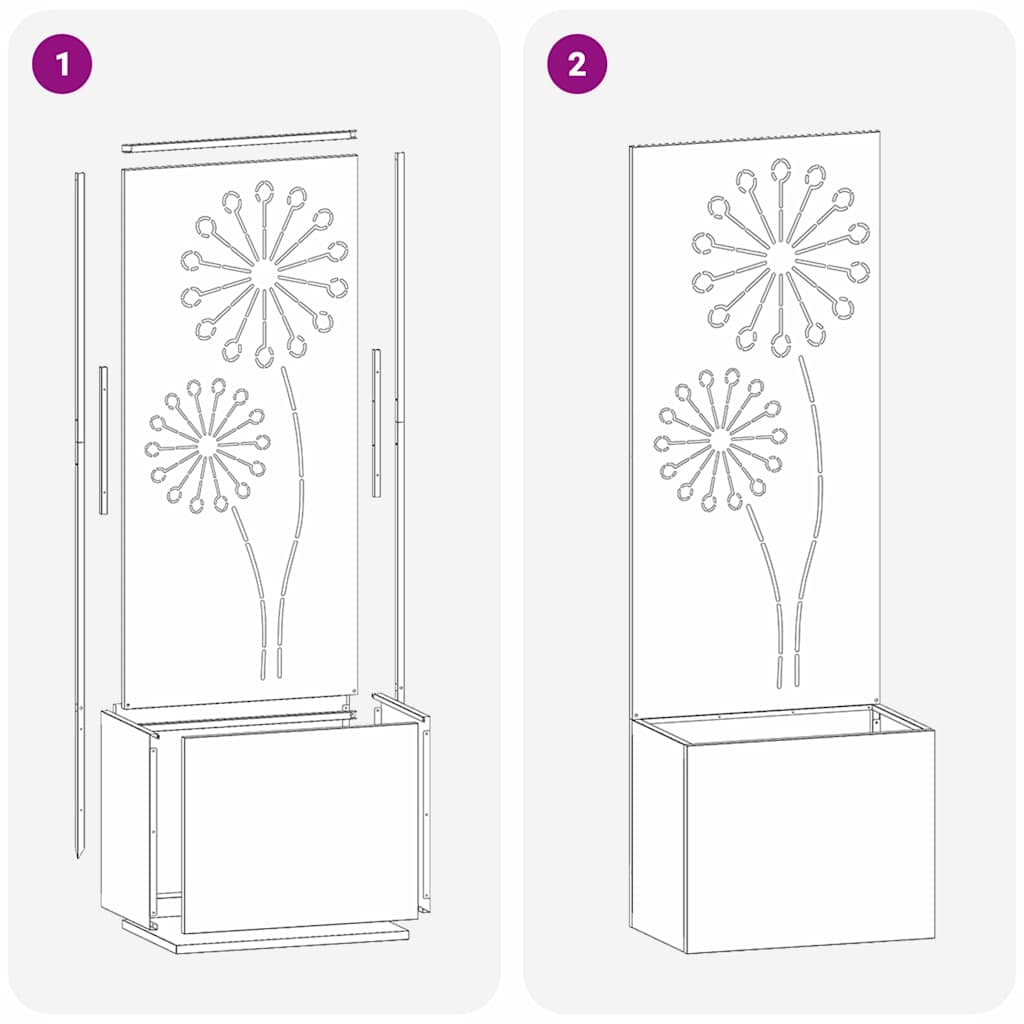 Garden Privacy Screen White 50 x 140 cm