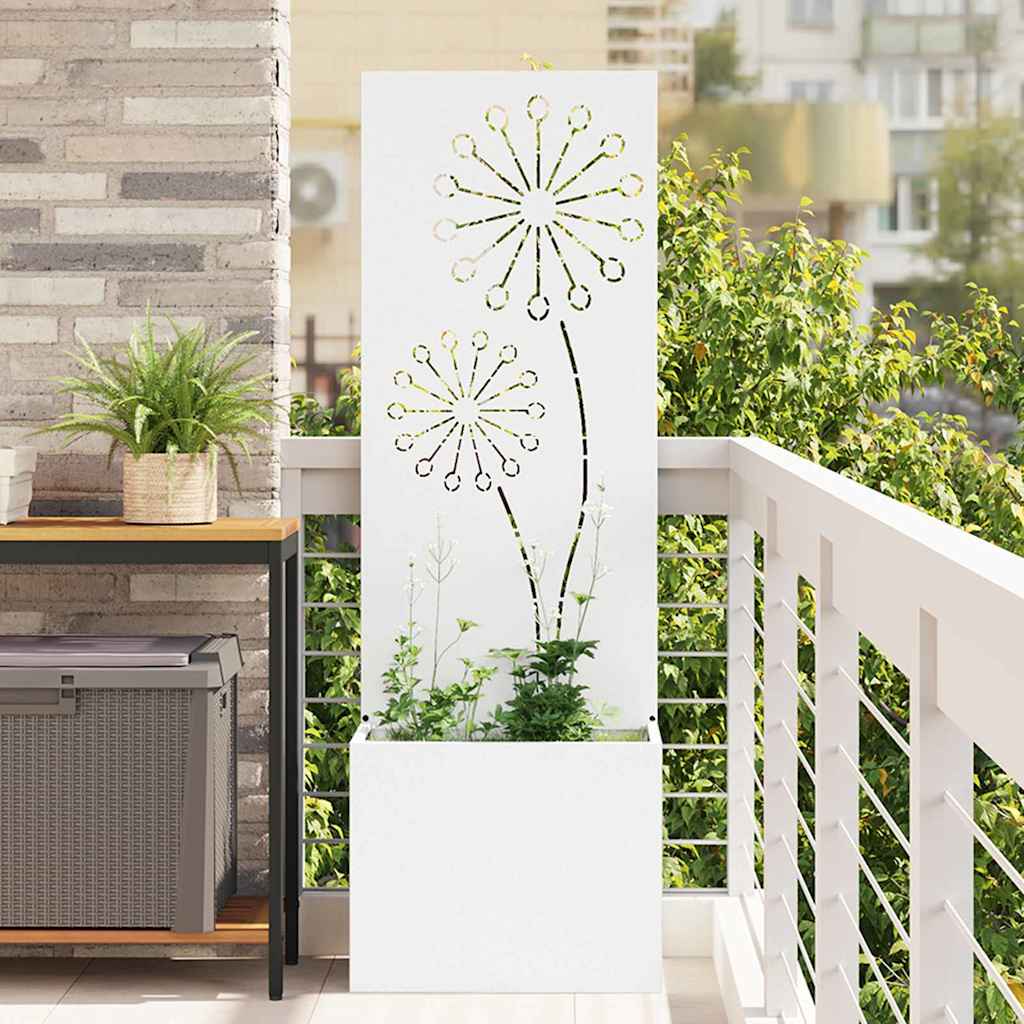 Garden Privacy Screen White 50 x 140 cm