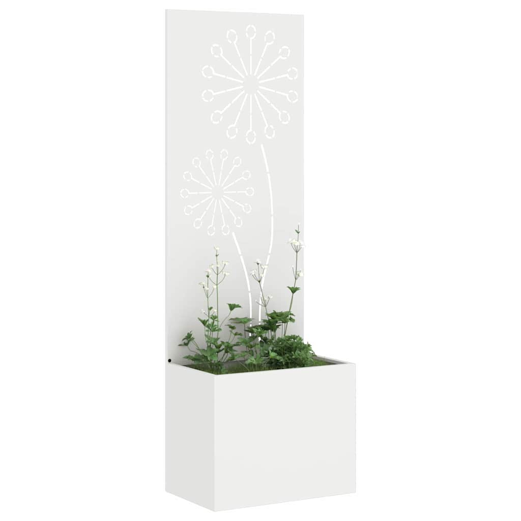 Garden Privacy Screen White 50 x 140 cm