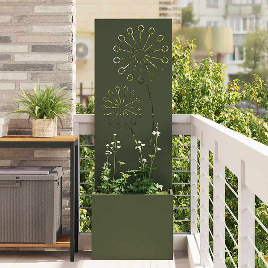 Garten Sichtschutz-Leinwand Olivgrün 50 x 140 cm