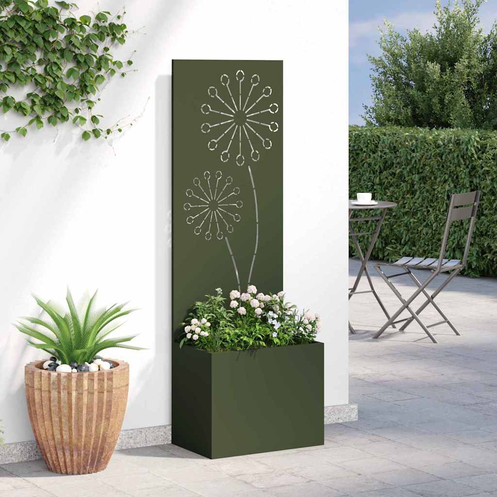 Garten Sichtschutz-Leinwand Olivgrün 50 x 140 cm