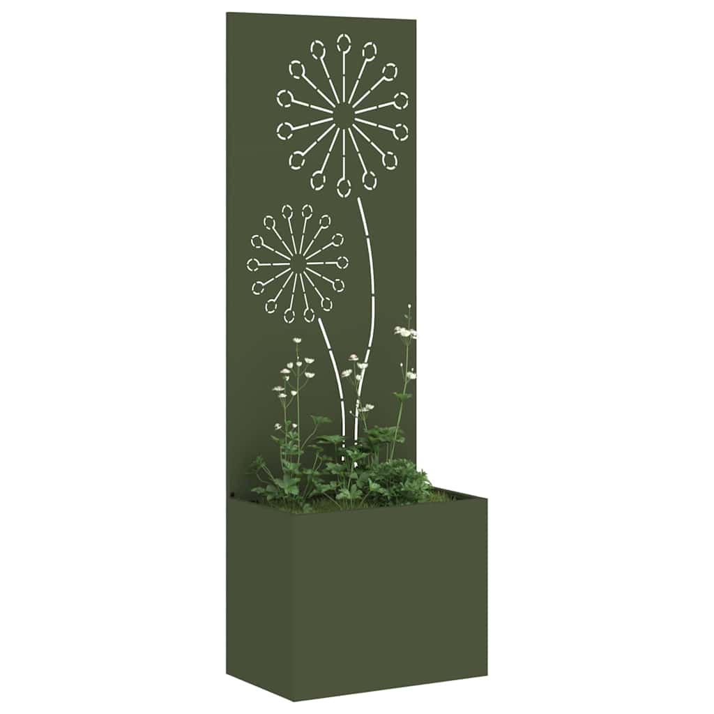 Garten Sichtschutz-Leinwand Olivgrün 50 x 140 cm