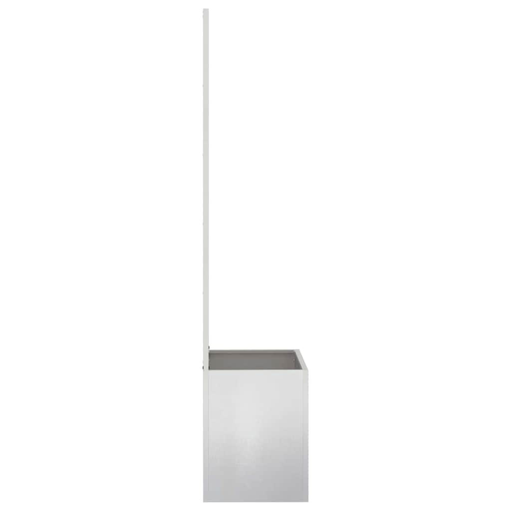 Voile brise-vue de jardin Argent 50 x 140 cm Inox