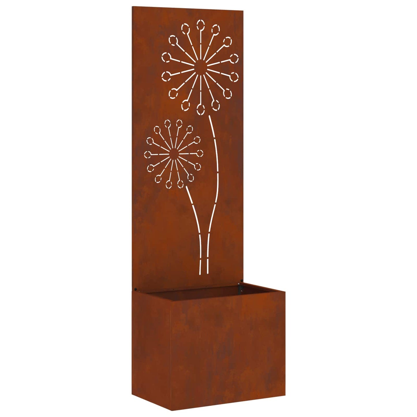 Garden Privacy Screen, Rusty, 50 x 140 cm, Weathering Steel