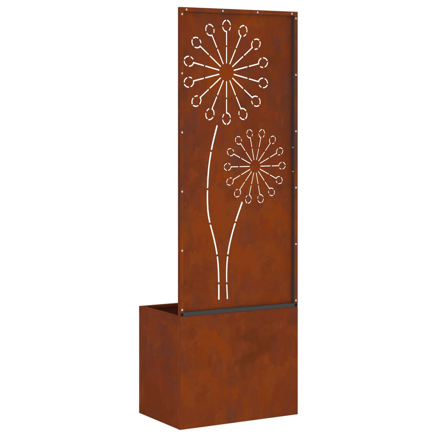 Garden Privacy Screen, Rusty, 50 x 140 cm, Weathering Steel