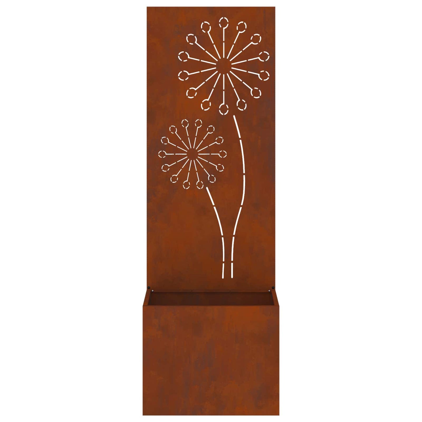 Garden Privacy Screen, Rusty, 50 x 140 cm, Weathering Steel